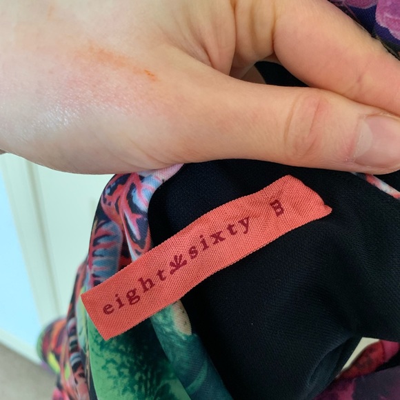 Tropical Peplum Scuba Tank Top size M - Picture 6 of 6